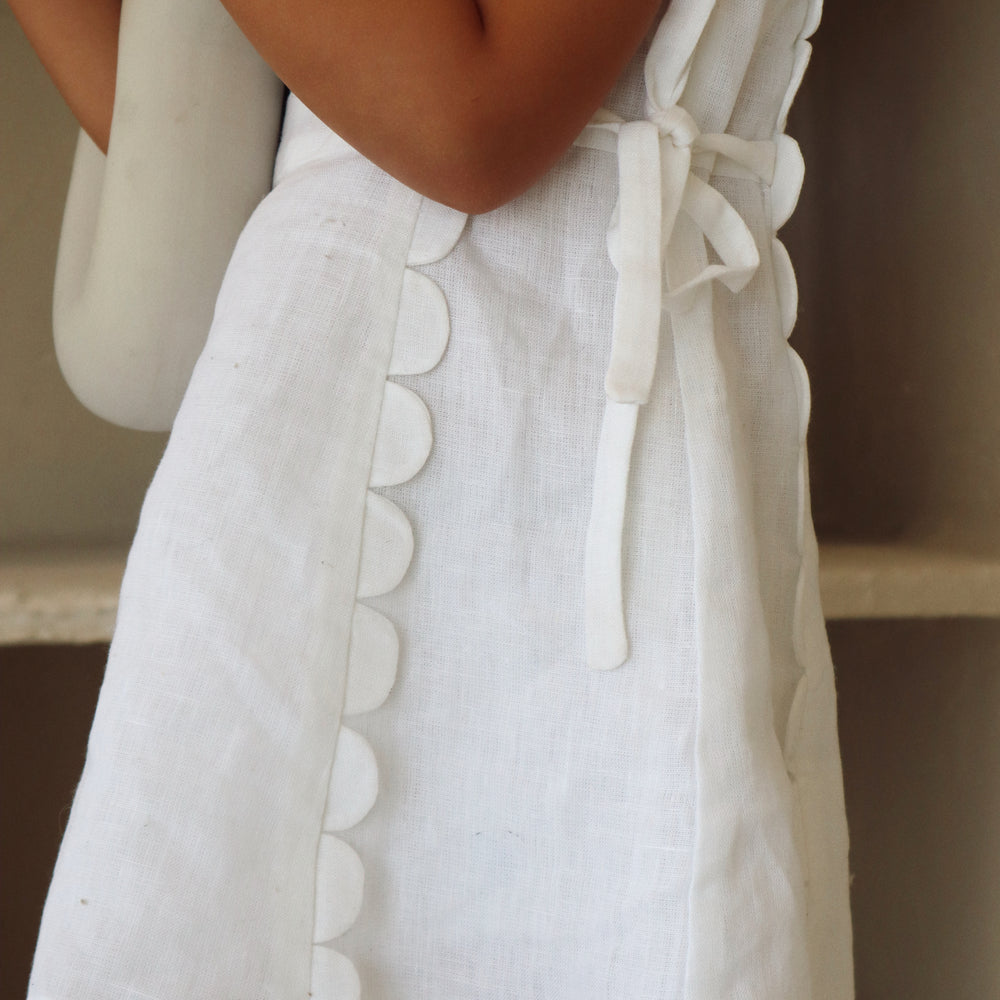 
                  
                    The Freya Linen Dress White
                  
                