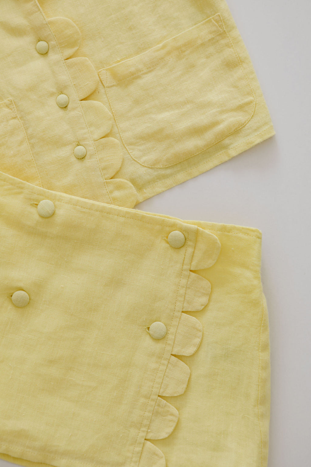 
                  
                    The Luna Yellow Linen Skirt
                  
                